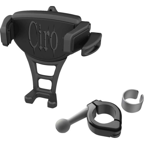 CIRO 50353 Phone Holder - Constrictor - Black - Black 7/8" | 1" Handlebar Mount 50353