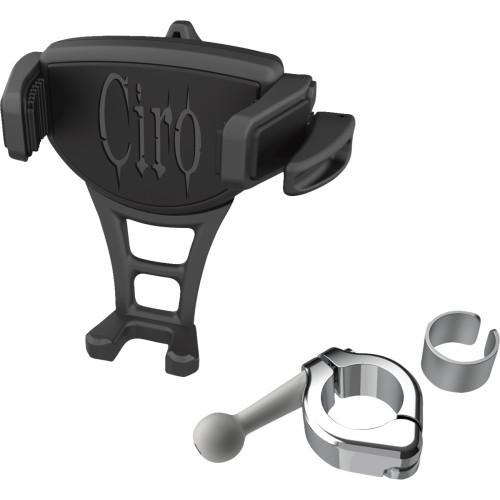 Phone Holder - Constrictor - Black - Chrome 7/8" | 1" Handlebar Mount 50352