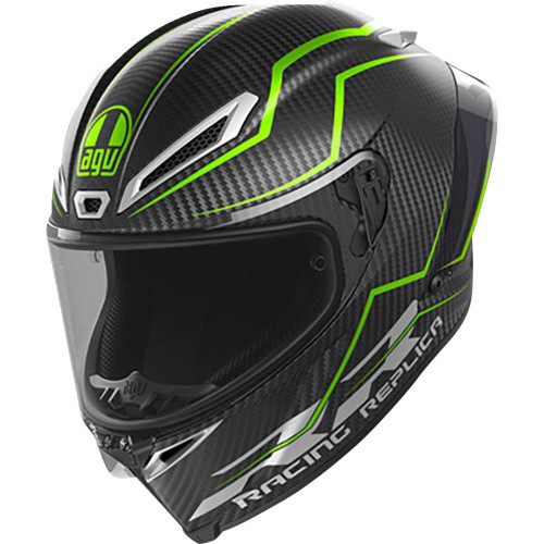 AGV 2118356002018M Pista Gp Rr Helmet - Performante - Carbon/Lime - Medium 2118356002-018-M