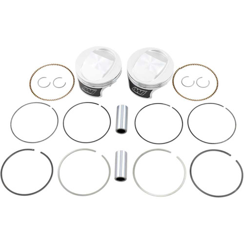 WISECO K0208PS Wiseco Tracker Series Piston Kit - 3.875" - 88 Cubic Inch Bored To 95 Cubic Inch - Standard - Twin Cam K0208Ps