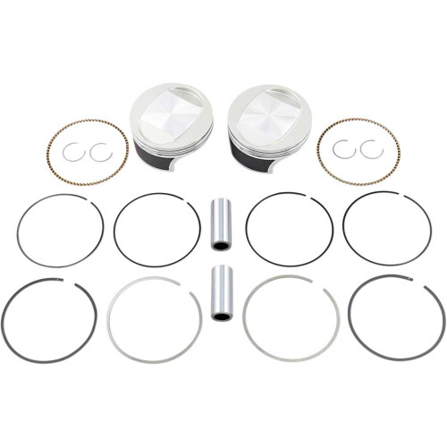 WISECO K0210PS Wiseco Tracker Series Piston Kit - 3.875" - 96 Cubic Inch Bored To 103 Cubic Inch - Standard - Twin Cam K0210Ps