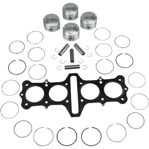 Wiseco Piston Kit With Gasket - 72.00 Mm - Kawasaki K1076