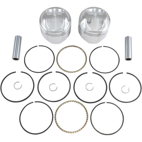 WISECO K1627 Wiseco Piston Kit - +0.040" - High Compression - Big Twin 1340 Cc 80" K1627