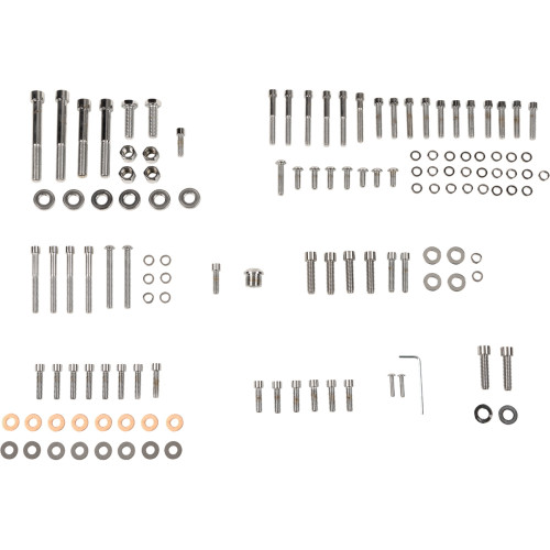 Drag Specialties Bolt Kit - Motor - Socket-Head - Polished - Softail