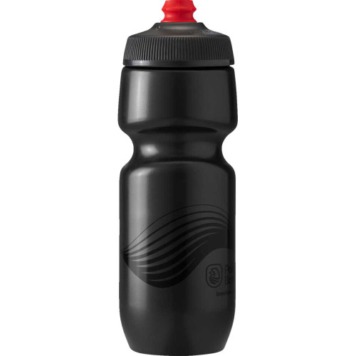 POLAR BOTTLE SWB24OZ03 Polar Bottle Breakaway Bottle - Wave - Charcoal/Black - 24 Oz. Swb24Oz03