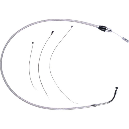 MAGNUM SHIELDING 52396HE Polished Stainless Quick Connect Upper Clutch Cable 52396He