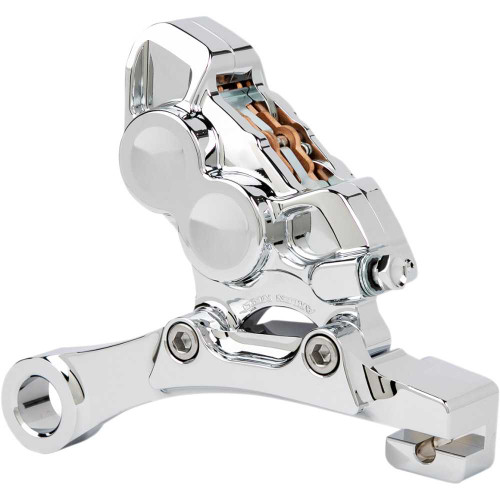 ARLEN NESS 02324 Arlen Ness 4-Piston Caliper - Rear - 11.8" - Chrome 02-324