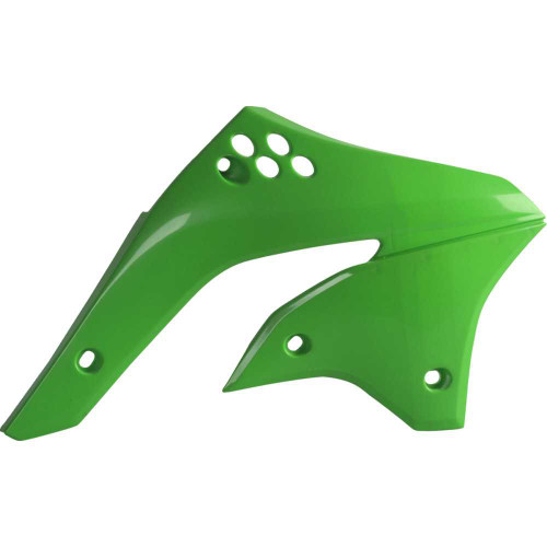 POLISPORT 8426300006 Polisport Radiator Cover - '08 Oem Green - Kx 450F 8426300006