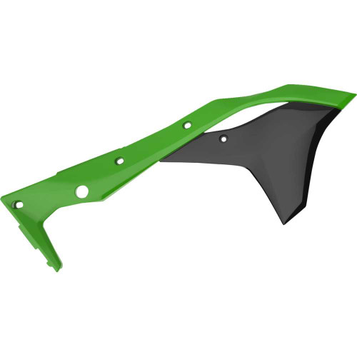 POLISPORT 8412300001 Polisport Radiator Cover - Green/Black - Kx 250F 8412300001