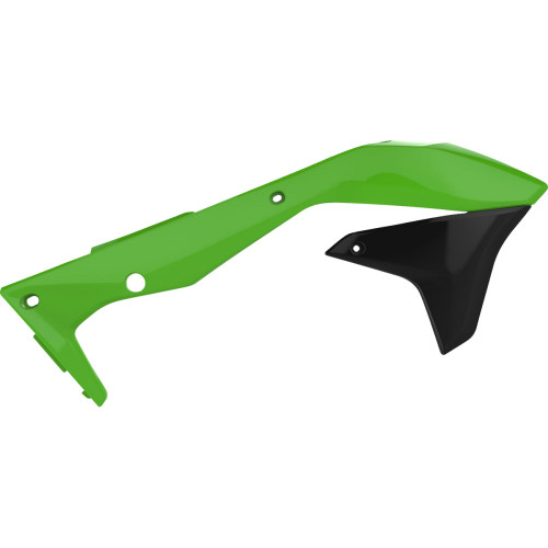 Polisport Radiator Cover - Oem Green/Black - Kx 450F 8418300001 Polisport Radiator Cover - Oem Green/Black - Kx 450F 8418300001