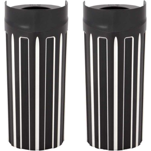 ARLEN NESS 20057 Arlen Ness Fork Boot Covers - +2" - Black Anodized - 10-Gauge - Flht 20-057