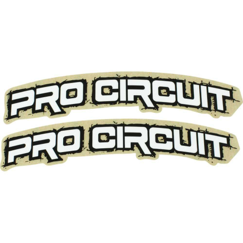 PRO CIRCUIT DC0010RETRO Pro Circuit Font Fender Decal - Retro - White Dc0010-Retro