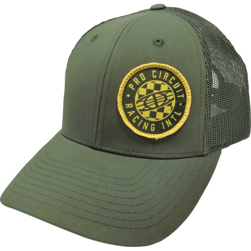 PRO CIRCUIT 6720105 Pro Circuit Pro Circuit Global Checked Hat - Olive - One Size 6720105