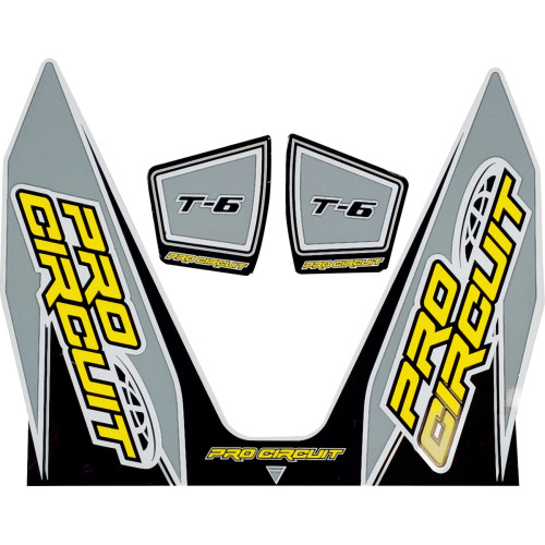 Pro Circuit T-6 Decal - Gray Dc22T6-Gray