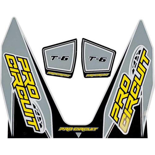 PRO CIRCUIT DC22T6GRAY Pro Circuit T-6 Decal - Gray Dc22T6-Gray