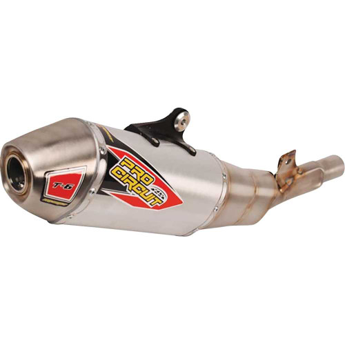 PRO CIRCUIT 0122445A Pro Circuit T-6 Slip-On Muffler - Stainless Steel 0122445A