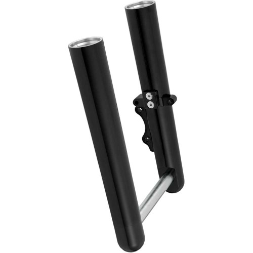 ARLEN NESS 40511 Arlen Ness Fork Legs - Black Anodized - Hot Legs - Custom Single Disc - Smooth 40-511