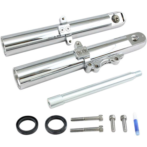ARLEN NESS 06522 Arlen Ness Fork Legs - Chrome - Hot Legs - Custom Single Disc - Smooth - '00-'07 06-522