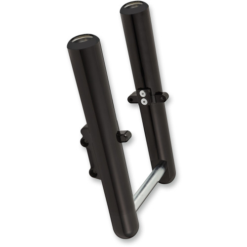 Arlen Ness Fork Legs - Black Anodized - Hot Legs - Custom Single Disc - Smooth - '00-'07 06-523