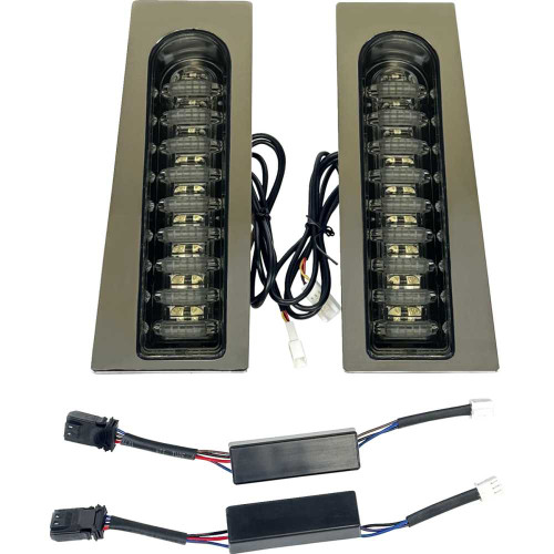 CUSTOM DYNAMICS PBFILL23SC Probeam Auxiliary Fillerz - Run/Brake/Turn - Smoke Lens - Chrome Pb-Fill-23-Sc