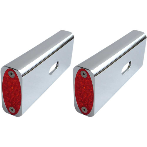 PRO-ONE PERF.MFG. 909108R Pro-One Perf.Mfg. Strut Led Marker Light - Chrome/Red 909108R