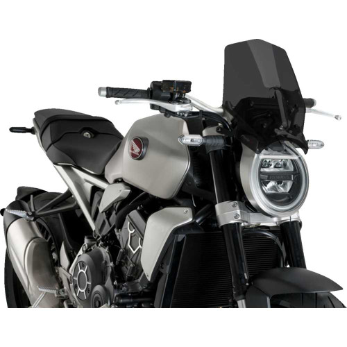 PUIG HI-TECH PARTS 20862F Puig Hi-Tech Parts New Generation Sport Windshield - 13-1/2" - Dark Smoke - Cb1000R 20862F