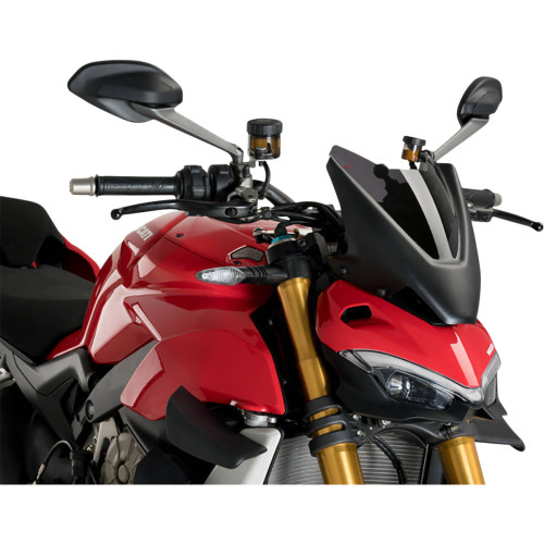 Puig Hi-Tech Parts New Generation Windscreen - 11" - Dark Smoke - Ducati 20467F