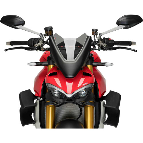 PUIG HI-TECH PARTS 20467H Puig Hi-Tech Parts New Generation Windscreen - 11" - Smoke - Ducati 20467H