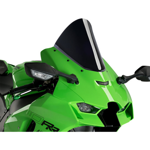 Puig Hi-Tech Parts Race Windscreen - 12-1/2" - Black - Ninja Zx-10R 20540N