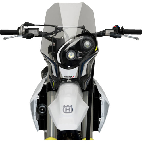 Puig Hi-Tech Parts Rally Windshield - 18-1/8" - Clear - Husqvarna 20548W