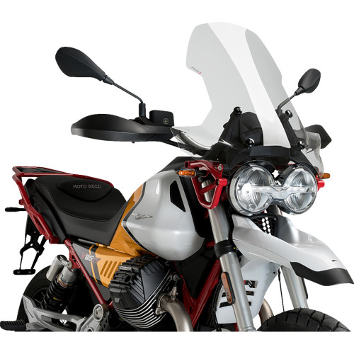 Puig Hi-Tech Parts Touring Windscreen - 18-3/4" - Clear - Moto Guzzi 21176W