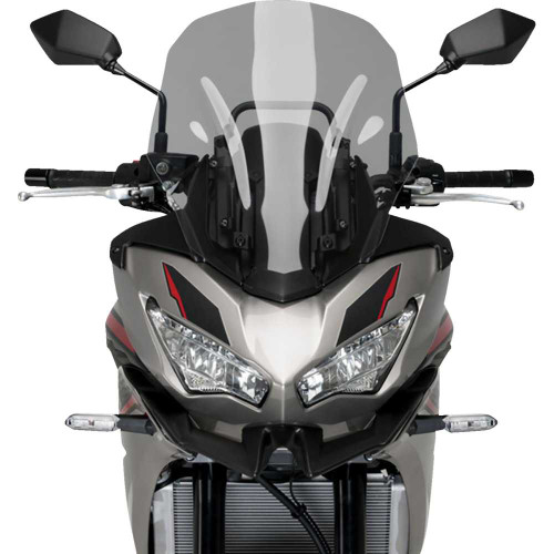 PUIG HI-TECH PARTS 21260H Puig Hi-Tech Parts Touring Windscreen - 18-3/4" - Smoke - Versys 650 21260H