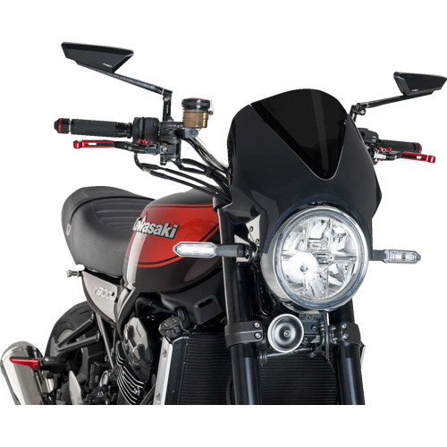 PUIG HI-TECH PARTS 024NF Puig Hi-Tech Parts Windscreen - 13" - Black/Dark Smoke - Z 900 Rs 024Nf