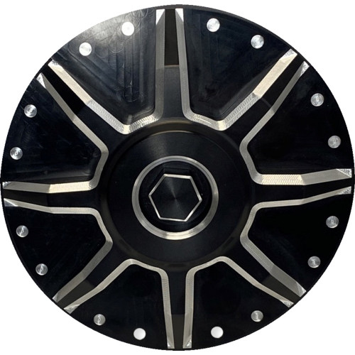 Quad Logic Billet Airbox Cover For Can-Am - Black 500-1056-Pu