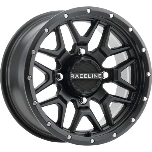 RACELINE WHEELS A94B47056+38 Raceline Wheels Wheel - Krank - Simulated Beadlock - Front/Rear - Black - 14X7 - 4/156 - 6+1 (+38 Mm) A94B-47056+38