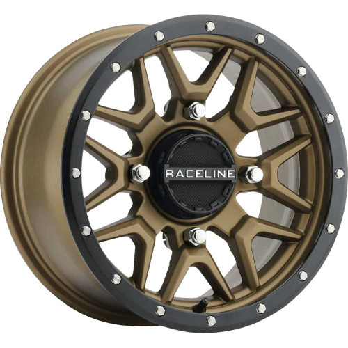 RACELINE WHEELS A94BZ47037+38 Raceline Wheels Wheel - Krank - Simulated Beadlock - Front/Rear - Bronze - 14X7 - 4/137 - 6+1 (+38 Mm) A94Bz-47037+38