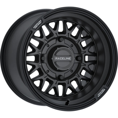 Raceline Wheels Wheel - Omega - Front/Rear - Black/Satin - 15X7 - 4/156 - 5+2 (+10 Mm) A13B-57056+10