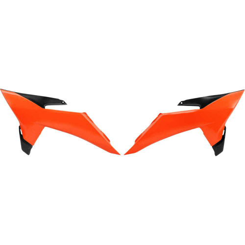 UFO KT05025FFLU Radiator Covers - Fluorescent Orange - Ktm Kt05025#Fflu