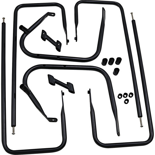 Drag Specialties Saddlebag Rail - Black - Fl '09-'13