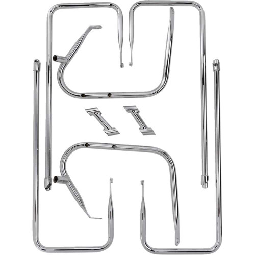 DRAG SPECIALTIES 3501-1247 Drag Specialties Saddlebag Rail - Chrome - Fl '09-'13