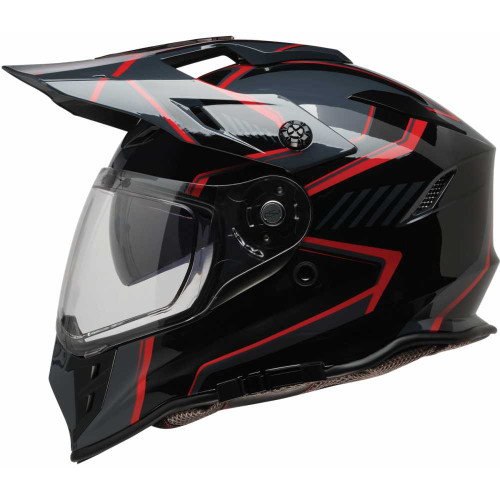 Z1R 0140-0351 Range 2.0 Helmet - Voyager - Black/Red - Small