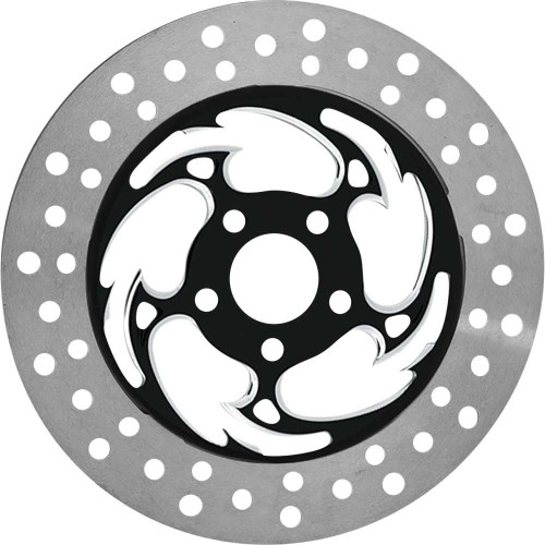 RC COMPONENTS COG11785ELF2K Rc Components Brake Rotor - Left Front - Savage Eclipse - Chrome And Black Cog11785Elf2K