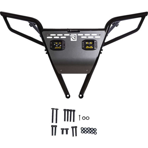 RAVEK 64308BKL Rear Bumper - Plug & Play Reverse Led Lighting - Polaris - Rzr 64-308Bkl