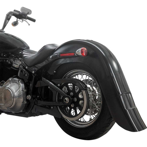 KLOCK WERKS KWF020313 Rear Fender - Vicla Frenched - 9" Extended Rear - Black Kwf-02-0313