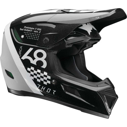 THOR 0110-8777 Reflex Sport Helmet - Riot - Mips - Black/White - Medium