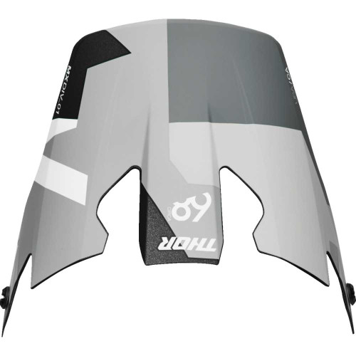 THOR 0132-1828 Reflex Sport Visor - Carbon Brave - Gray/White