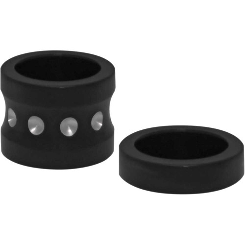 COVINGTONS C0015B Covingtons Axle Spacers - Dimpled - Black - With Abs - Pair C0015-B