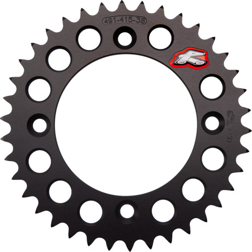 Renthal Rear Sprocket - Aprilia/Gas Gas/Husqvarna/Ktm - Black - 38 Tooth 491--415-38P-Bk