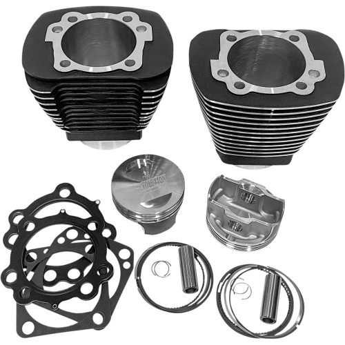 REVOLUTION PERFORMANCE, LLC RP201216W Revolution Performance, Llc Cylinder Kit - 109" - Black With Highlighted Fins Rp201-216W