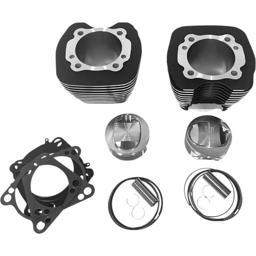REVOLUTION PERFORMANCE, LLC RP201174W Revolution Performance, Llc Cylinder Kit - 113" - Black With Highlighted Fins Rp201-174W